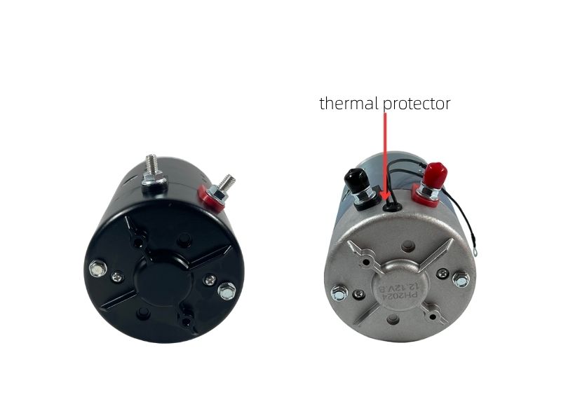 A thermal protector install on a ZDx420 series of DC motor