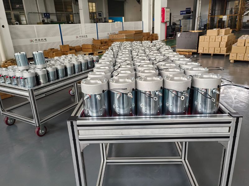 DC motor before packaging