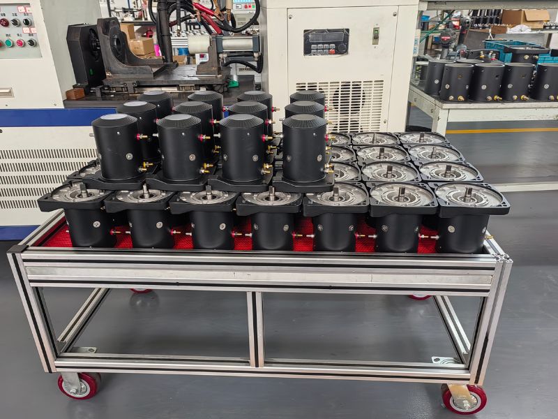 DC motor to be tested